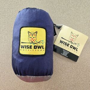 Wise Owl Outfitters Camping Hammock Single No Talon Straps, Has Carabiners NWT